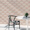 Tempaper Feather Flock by Genevieve Gorder Peel and Stick Wallpaper Sahara Blush